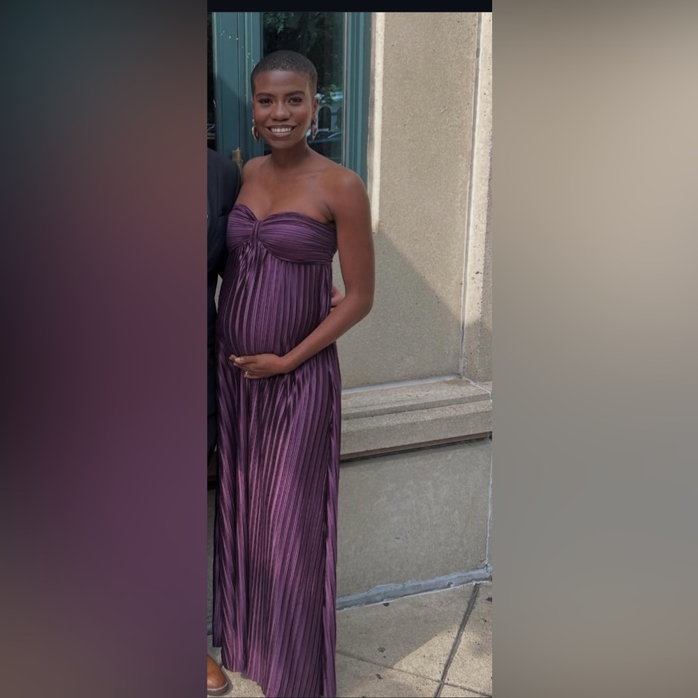 Lulu's Strapless Purple Maxi Dress - Picture 3 of 7